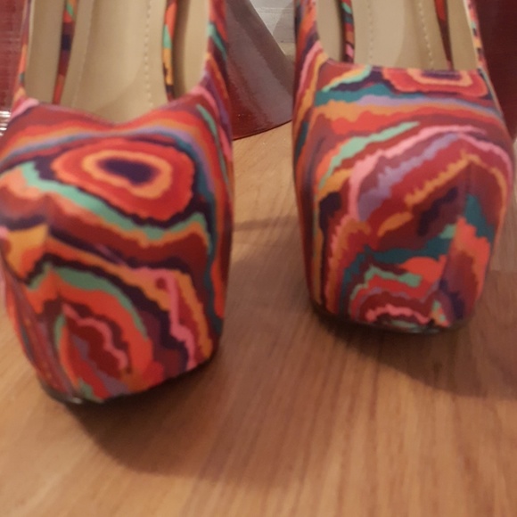 Liliana women platform pumps rainbow - Picture 4 of 8